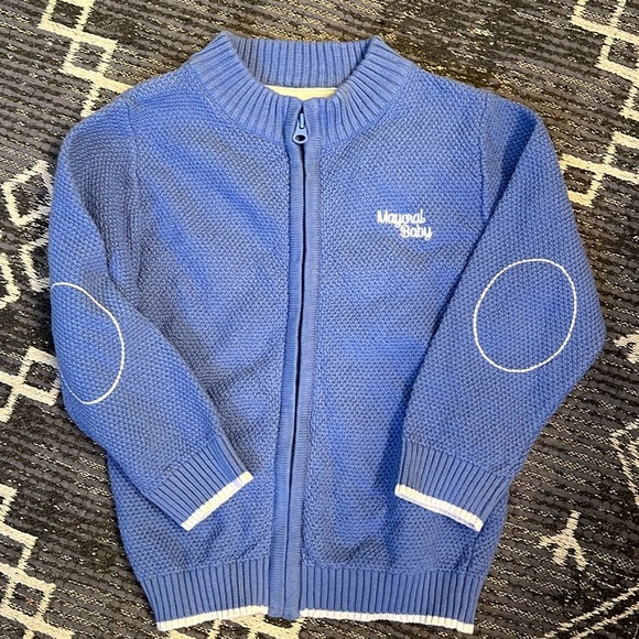 Mayoral Other - Mayoral Zip Up Cotton Knit Cardigan Sweater